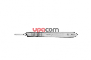 Рукоятка скальпеля, № 3, специально матированная, длина 12.5 см