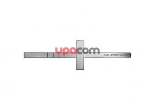 Долото по COTTLE, с поперечной опорой для руки, градуированное, с двухсторонней заточкой, прямое, ширина 12 мм, длина 18.5 см, для ринологии и ринопластики