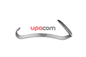 Крючок для спинки носа по RETTINGER, ширина крючка 11.5 мм, длина крючка 45 мм, с плоской рукояткой, длина 10 см