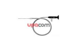 Миниатюрная оптика прямого видения 0°, 0.75 мм,раб.длина 16 см, полужесткая, автоклавируемая, длина 145 см,  переходник с замком LUER, со встроенным оптоволоконным световодом