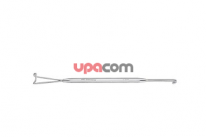 Двусторонний крючок по RETTINGER-NEIVERT, проволочный, одна сторона со сплошным крючком для крыльев носа, ширина 13 мм, другая сторона с плоским крючком, с направляющей, длина 18 см