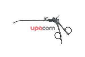 Щипцы CLICKLINE для захвата и диссекции, разборные, неповоротные, бранши подвижны, усиленные, открывающиеся горизонтально, с загнутым тубусом, размер 5 мм, длина 18 см, рукоятка 33125 P, для эндоскопического лечения переломов