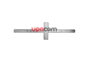 Долото по COTTLE, с поперечной опорой для руки, градуированное, с двухсторонней заточкой, прямое, ширина 7 мм, длина 18.5 см, для ринологии и ринопластики